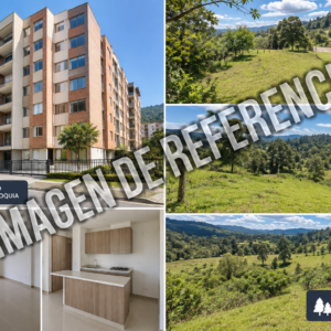 Imagen de referencia de apartamento y terrenos rurales en Guarne. Código 80877, cuotas en cuatro inmuebles.