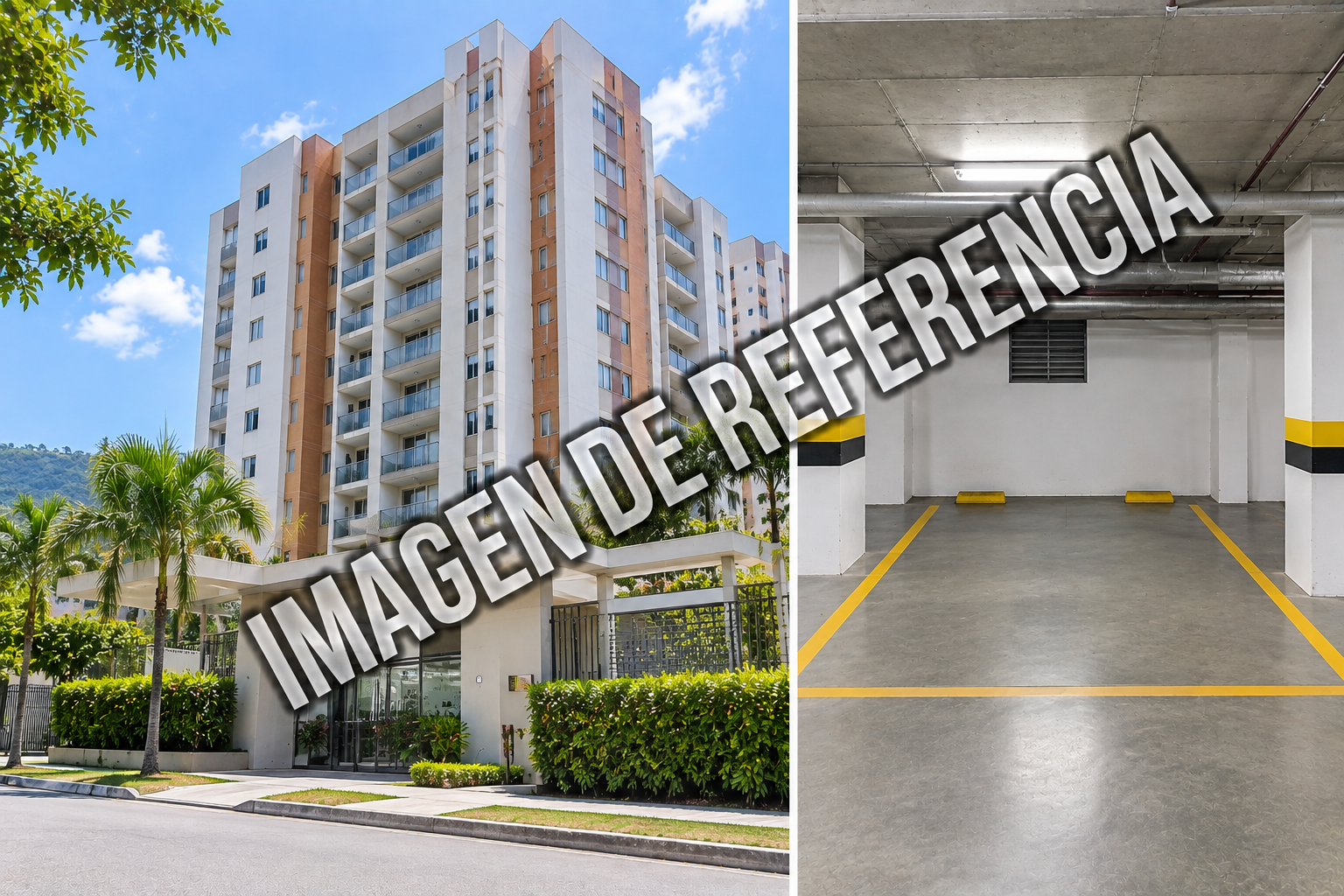 Imagen de referencia de apartamento y parqueadero en Floridablanca, código80867.