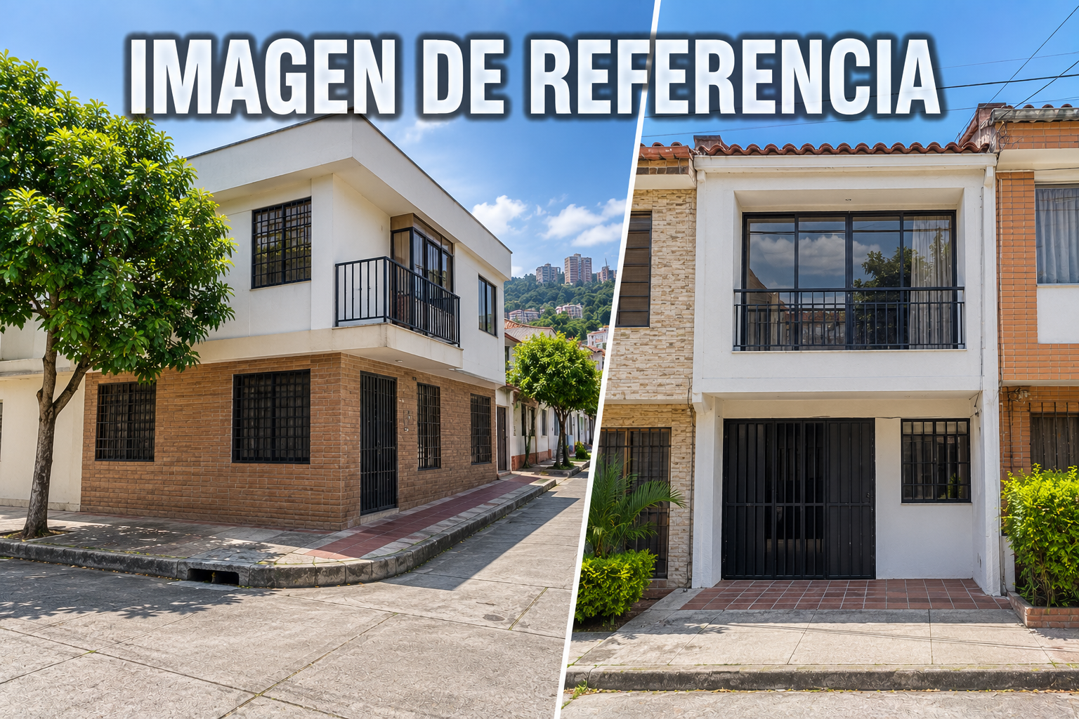 Imagen de referencia de dos inmuebles urbanos en Bucaramanga, remate 80852
