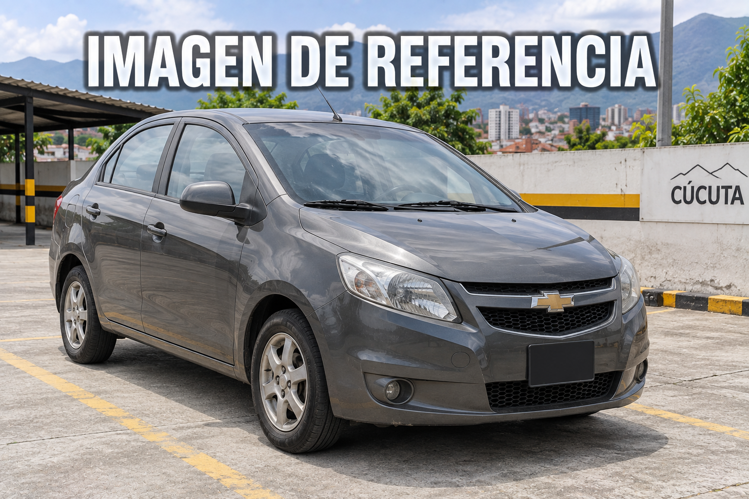 Imagen de referencia de automóvil Chevrolet gris modelo 2014, código 80847