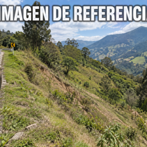 Imagen de referencia de terreno rural pendiente junto a carretera en Sotará, código 80842