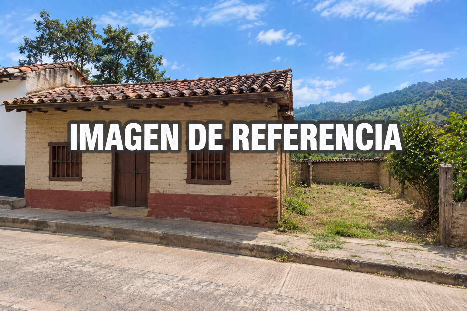 Imagen de referencia de casa tradicional con solar en Villa Vieja, Oiba — 80815