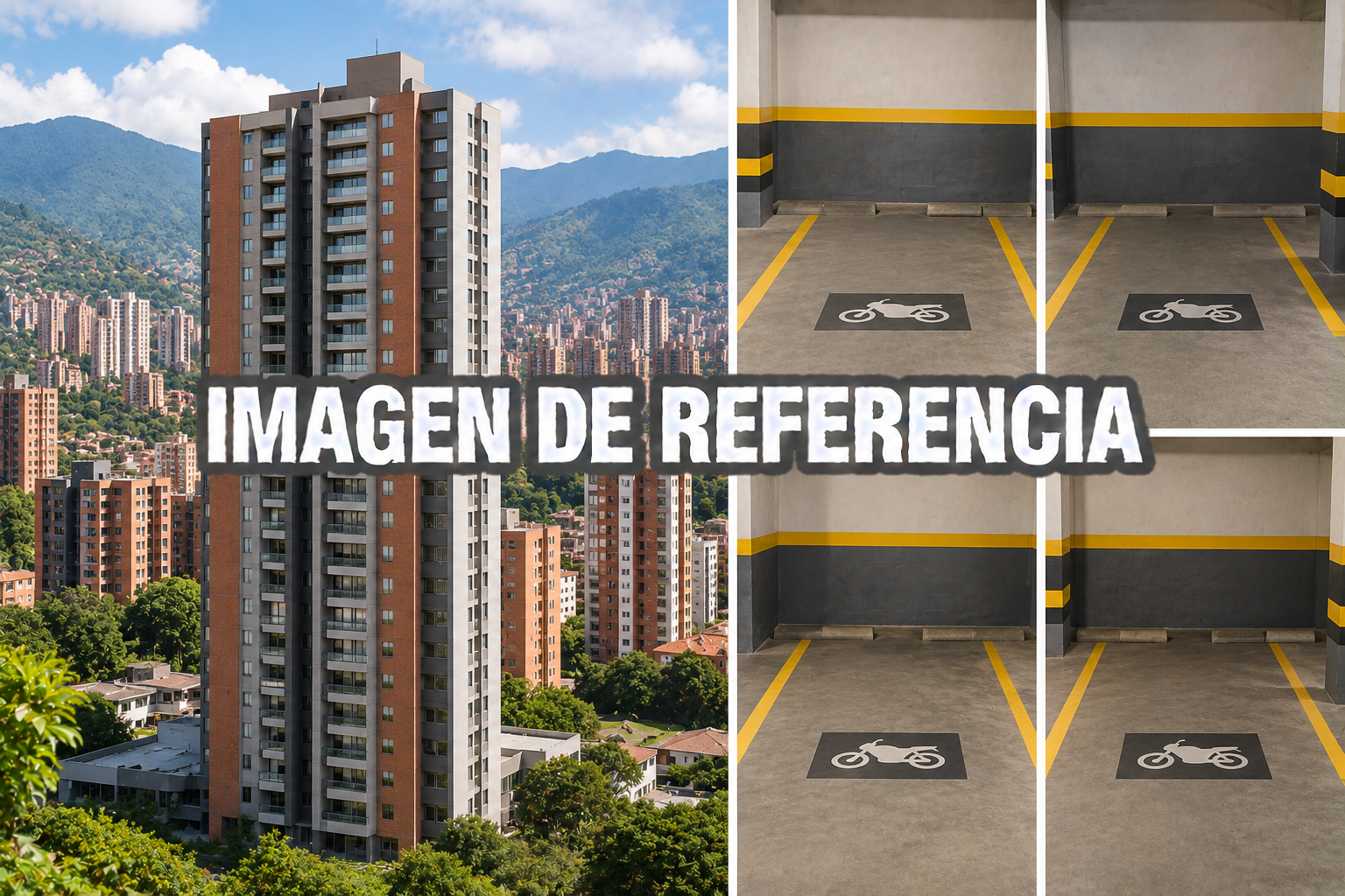 Imagen de referencia del apartamento y cuatro parqueaderos de moto — remate 80782