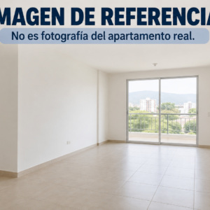 Imagen de referencia de apartamento, no fotografía real. Remate 81043 Cormoranes Cúcuta.