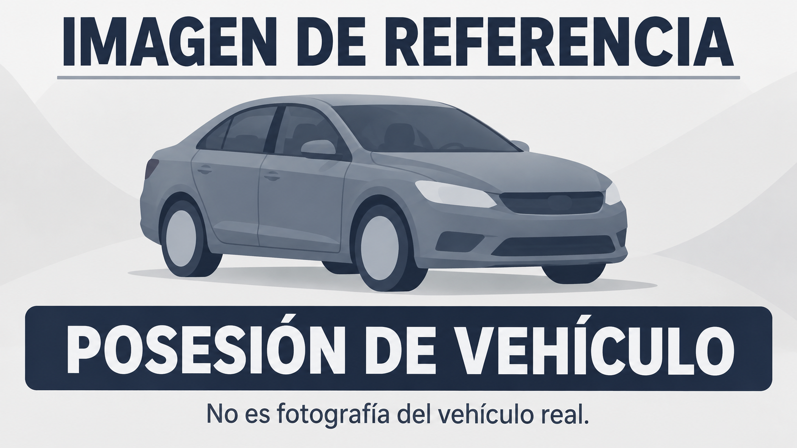 Imagen conceptual de referencia, no fotografía real. Remate 81041 posesión del vehículo IPL197.