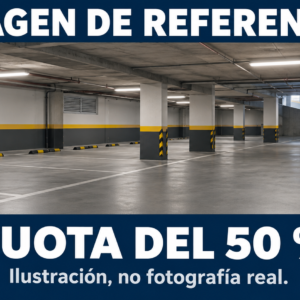 81032 — imagen conceptual de parqueaderos, cuota indivisa del 50 %, Villamaría. No fotografía real.