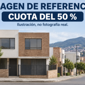 81030 — referencia conceptual de cuota del 50 % de inmueble en La Florida, Tunja; no fotografía real.