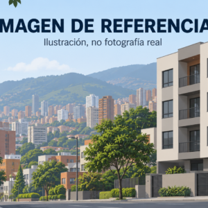 81023 — ilustración urbana de referencia en Medellín; no fotografía real del inmueble.