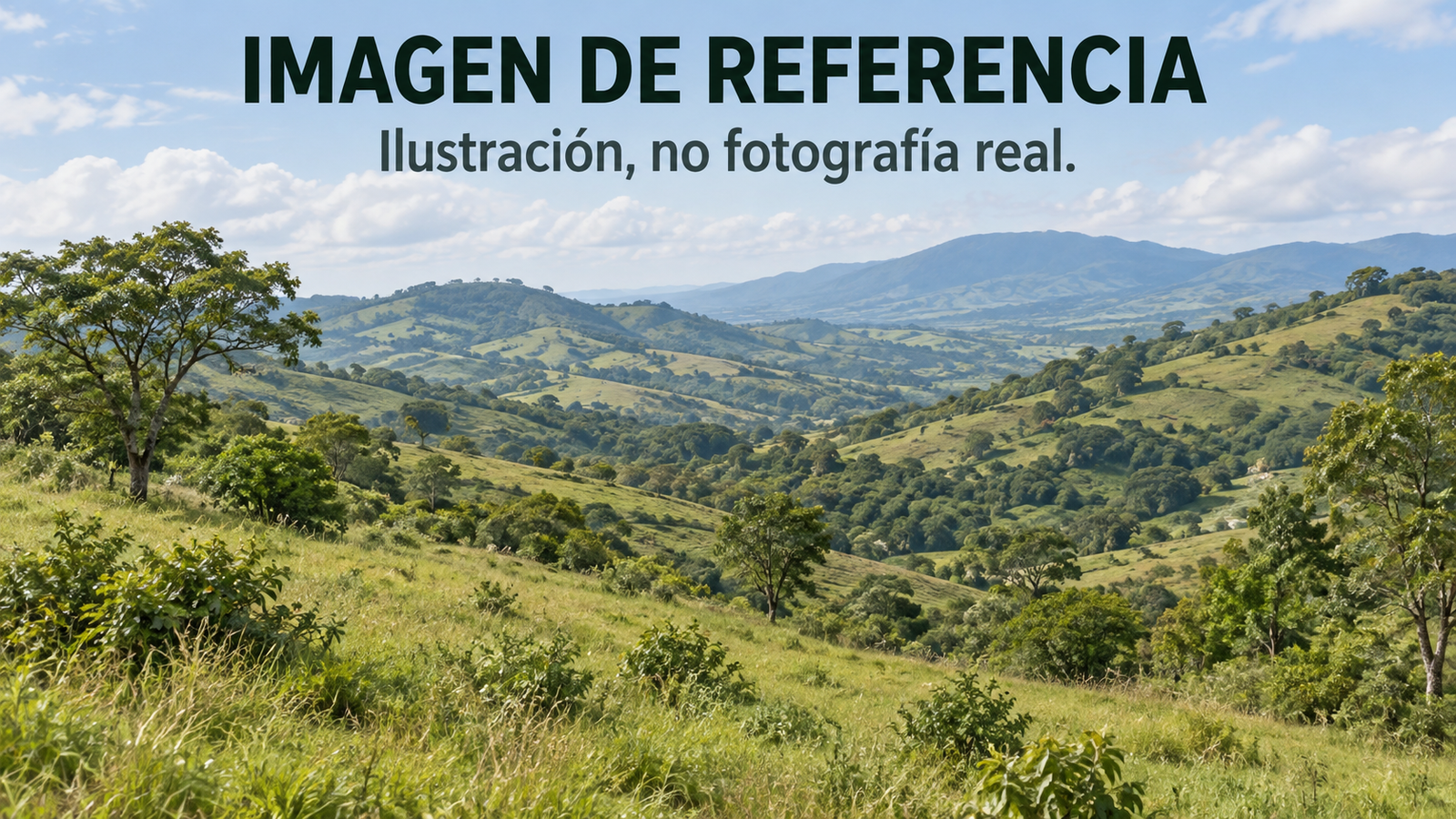81017 — ilustración rural de referencia de La Esperanza, Los Santos; no fotografía real.