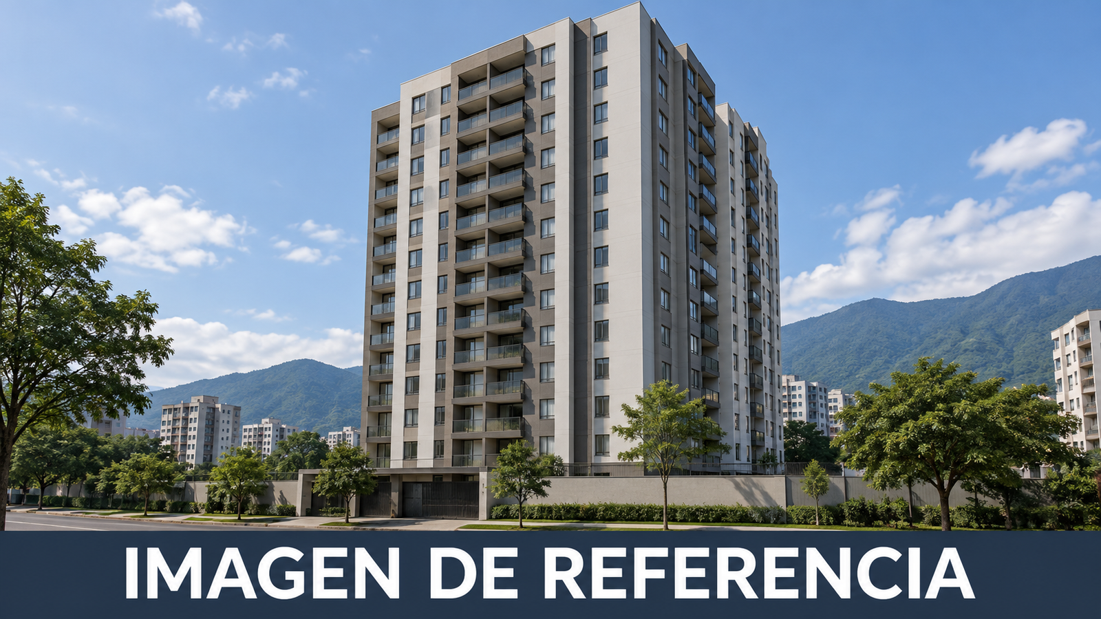 Imagen de referencia de torre residencial para el remate 81087, no fotografía del inmueble.