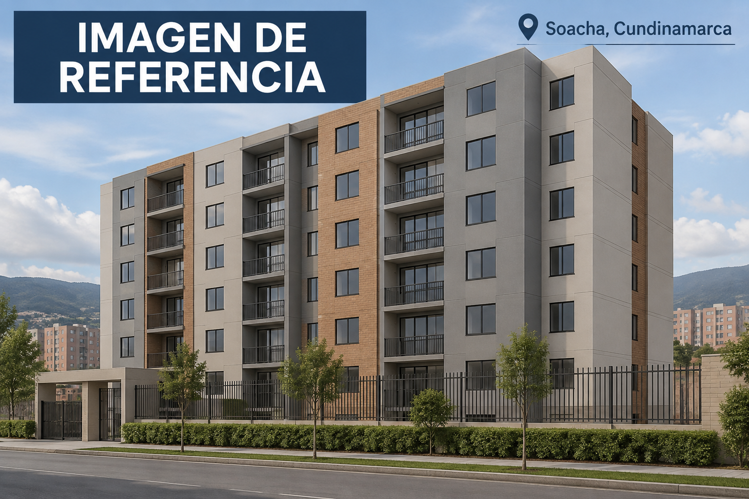 Imagen de referencia del remate 81083 en Soacha, no fotografía del apartamento.