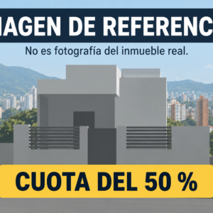 Referencia conceptual de cuota del 50 % para remate 81078; no es fotografía del inmueble.