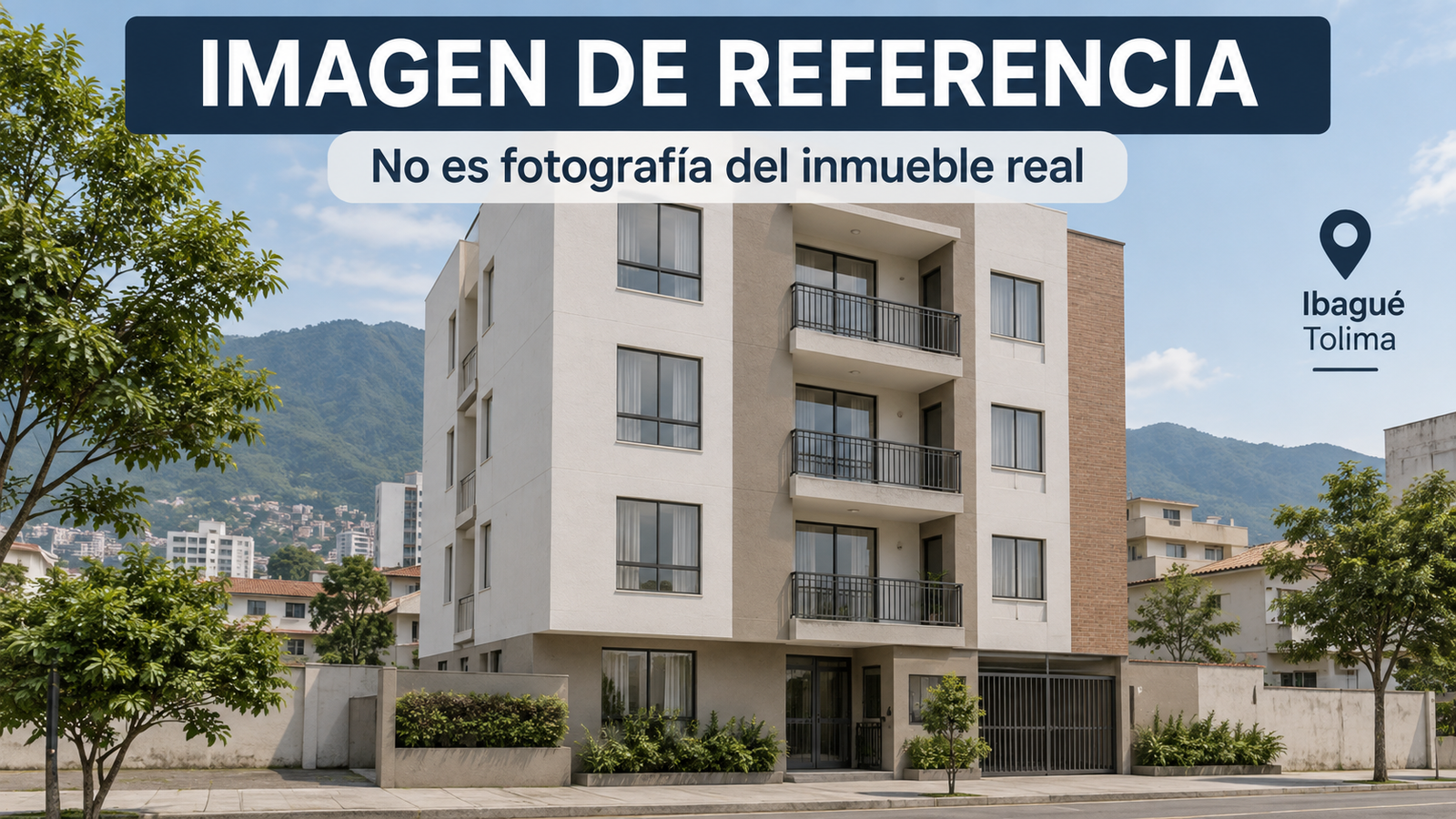 Edificio residencial de referencia para remate 81074; no fotografía del apartamento.