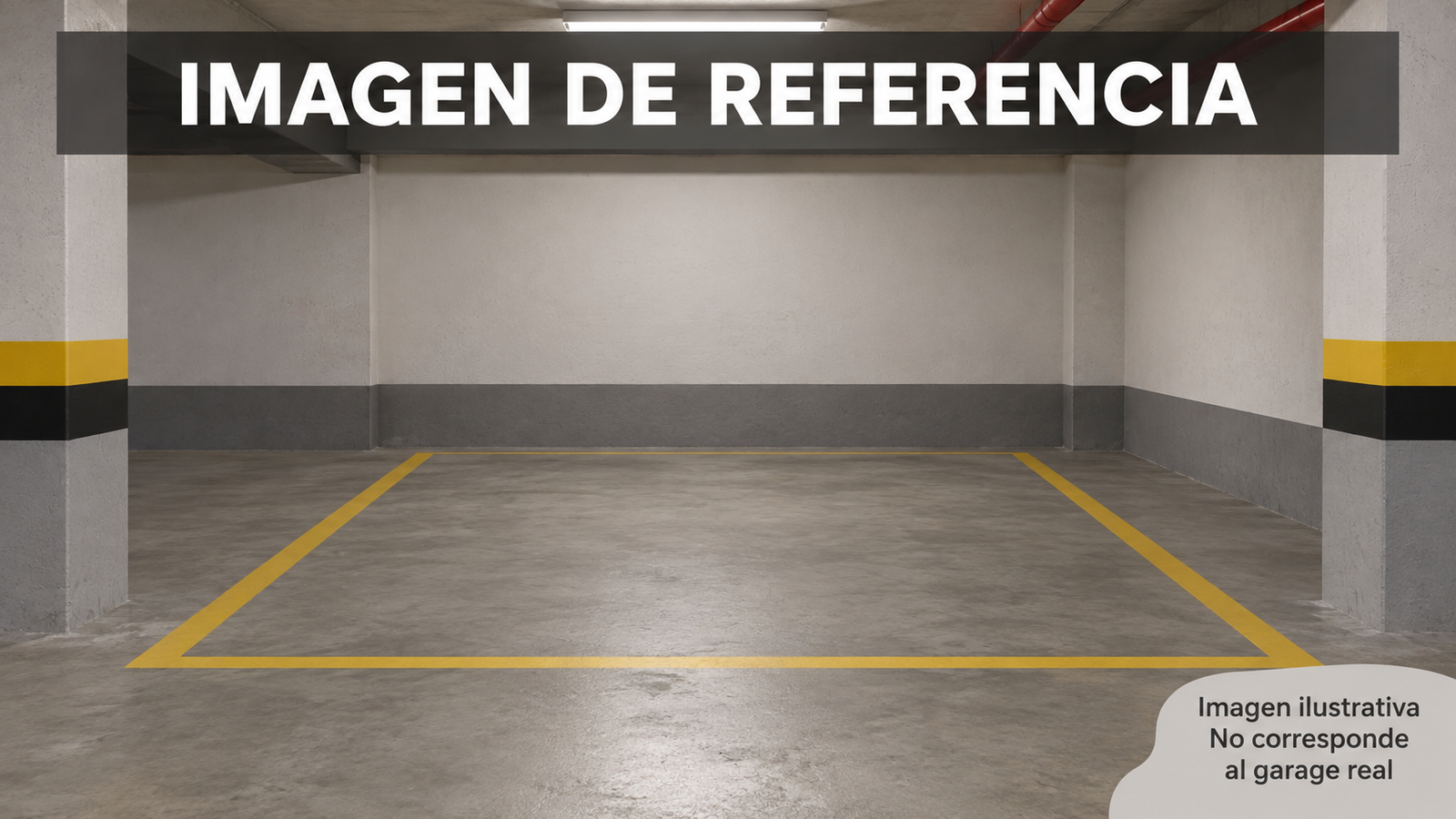 Imagen de referencia de un garaje, no fotografía real. Remate 81057 Bogotá.