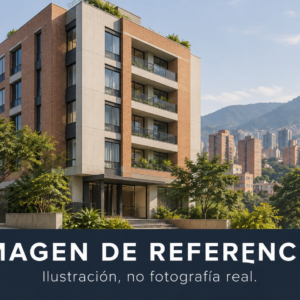 Ilustración conceptual de referencia de inmueble en Medellín, no fotografía real. Remate 81053.