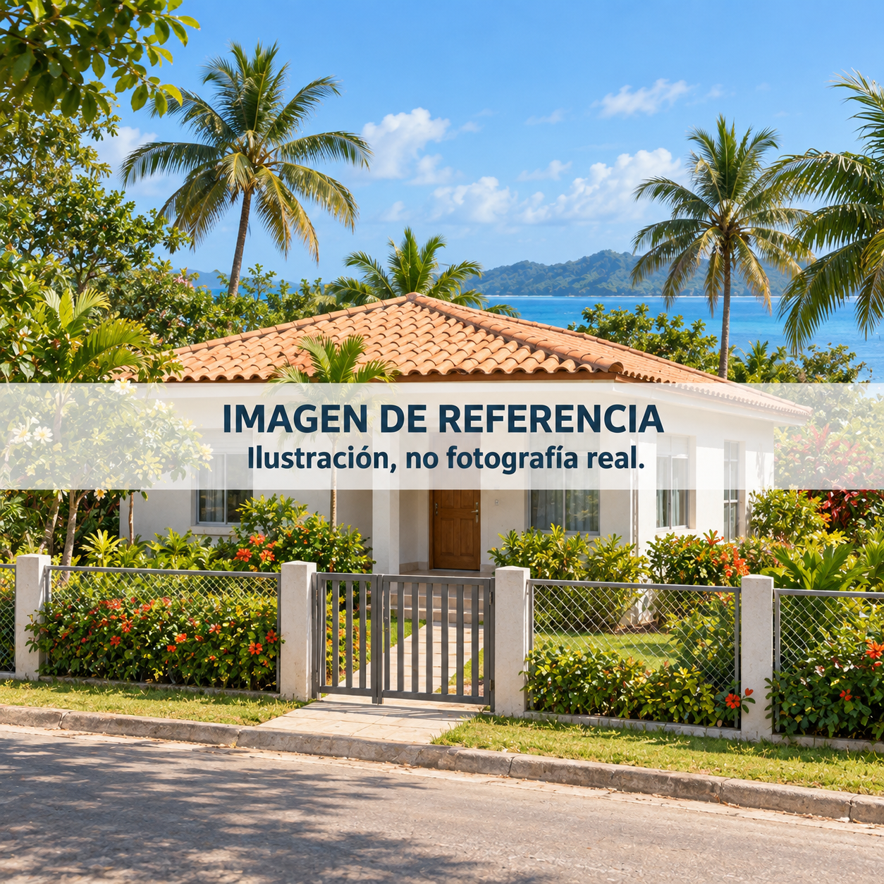 Ilustración conceptual de casa en Jamundí; no es fotografía de la casa rematada.