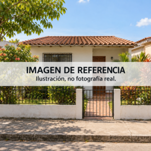 Imagen ilustrativa de vivienda usada únicamente como referencia; no corresponde al inmueble identificado con matrícula 50C-33655.